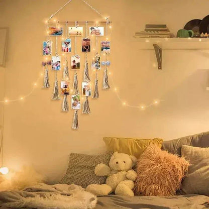 Hanging Decor Angel Wings Woven Wall Art for Home Room Display Gift